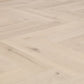 Lusso Portofino Herringbone White Oak Glue Down LVT Vinyl Flooring