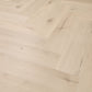 Lusso Portofino Herringbone White Oak Glue Down LVT Vinyl Flooring