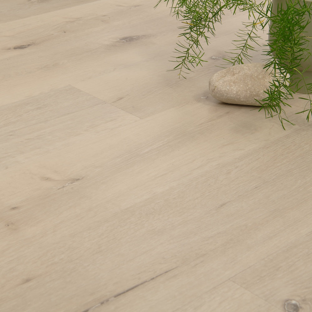 Lusso Portofino White Oak Glue Down LVT Vinyl Flooring - (SAMPLE)