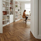 Lusso Flooring Siena Bergen Herringbone Laminate Flooring 12mm