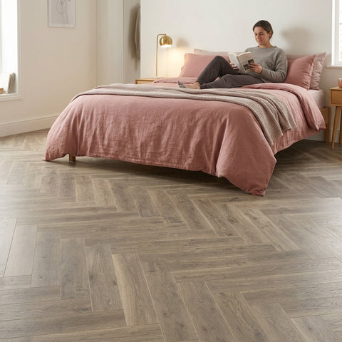 Lusso Flooring Siena Oslo Herringbone Laminate Flooring 12mm