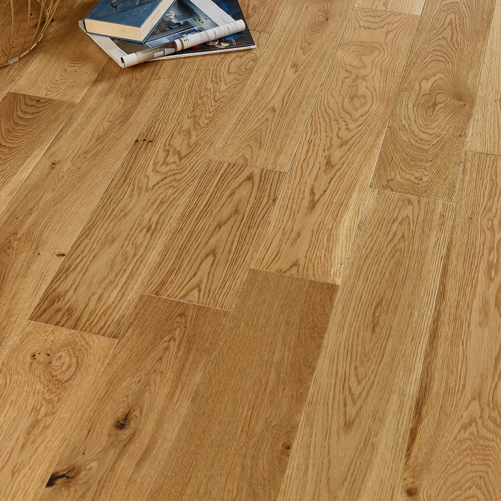 Lusso Modena Natural Lacquered Engineered Oak 150mm - (SAMPLE)