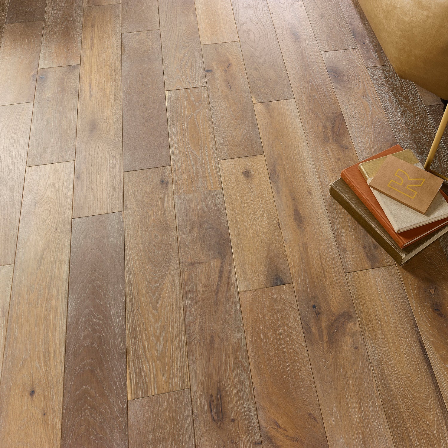 Lusso Modena Smoked Grey Brushed & Oiled Engineered Oak 125mm - (SAMPLE)