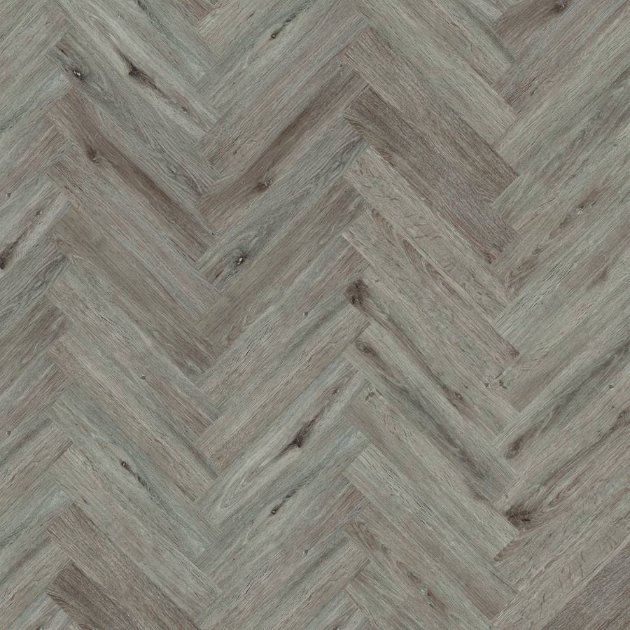 Job Lot - 78 Packs/86.892sqm of Lusso Portofino Herringbone Haze Oak SPC Click Vinyl Flooring - (SAMPLE)