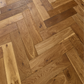 Lusso Rome Herringbone Smoked Brushed & Oiled Engineered Oak - (SAMPLE)