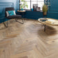 Lusso Rome Herringbone Smoked Grey Brushed & Oiled Engineered Oak - (SAMPLE)