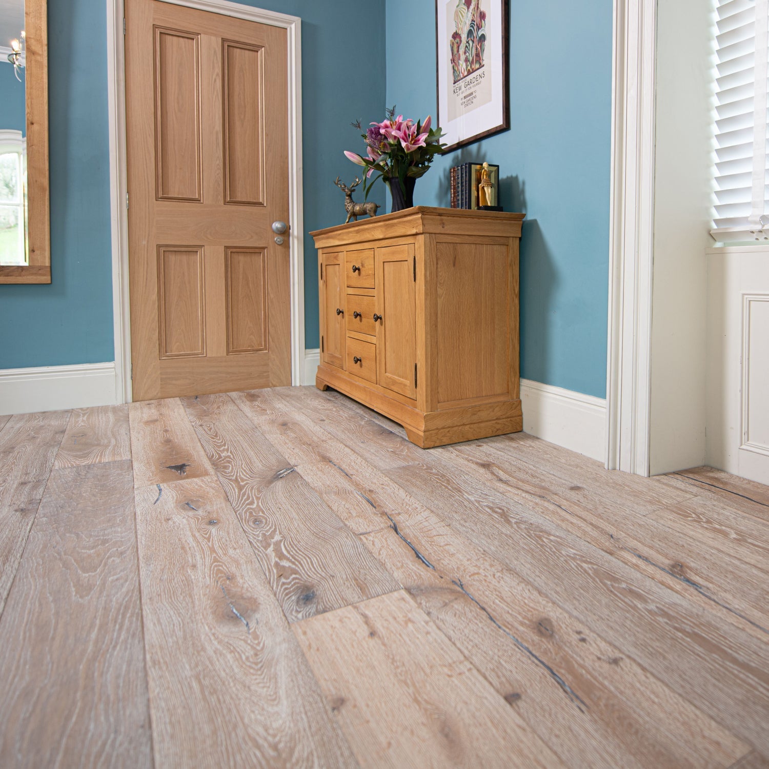 Lusso Trento Distressed Oiled Grey Engineered Oak 220mm - (SAMPLE)