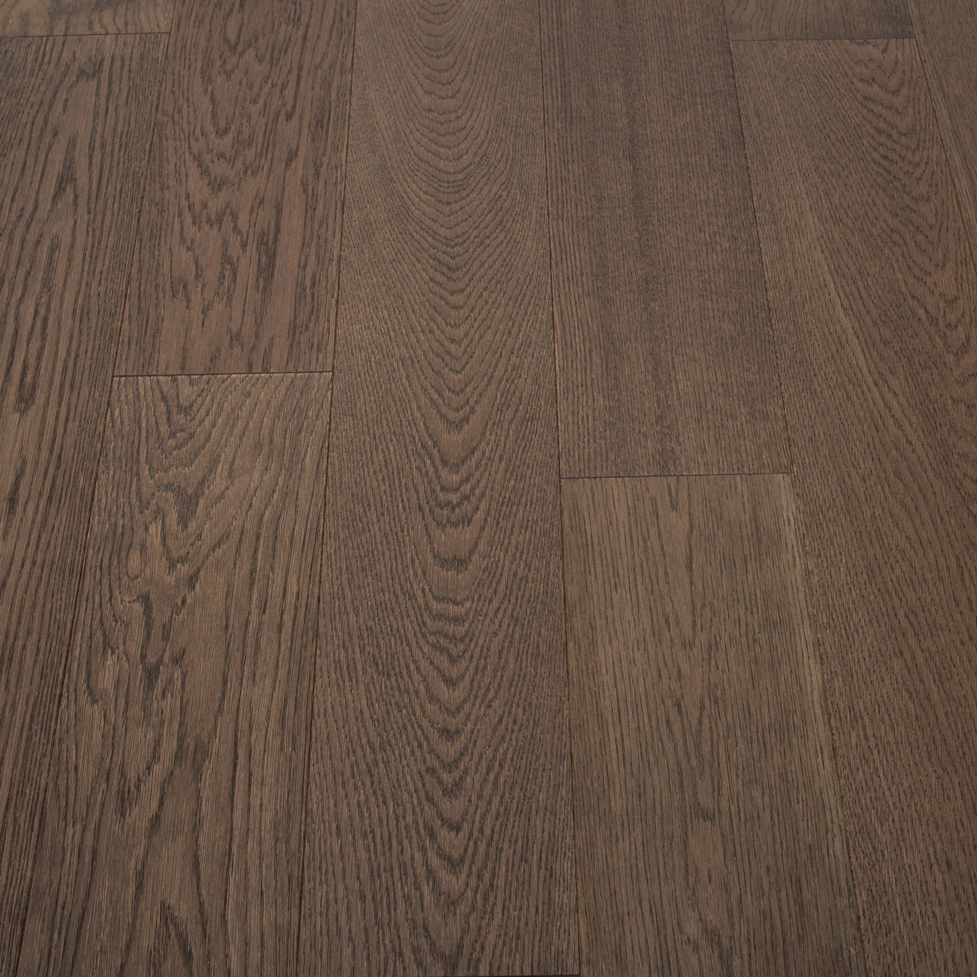 Close-up of a wooden floor with a brown finish