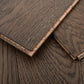 Close-up of dark wood flooring panels