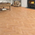 Lusso Venice Luxe Natural Oak Lacquered 20/6 mm Herringbone Engineered Wood Flooring
