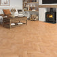 Lusso Venice Luxe Natural Oak Lacquered 20/6 mm Herringbone Engineered Wood Flooring