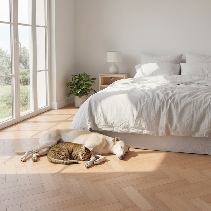 Lusso Carrara Luxe Alba Herringbone Engineered Oak