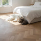 Lusso Carrara Luxe Invisible Oiled Oak Herringbone Engineered Wood Flooring