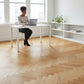 Lusso Carrara Luxe Natural Brushed & Oiled Oak Herringbone Engineered Wood Flooring