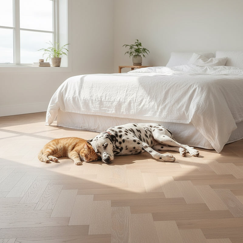 Lusso Carrara Luxe Tivoli Herringbone Engineered Oak