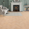 Lusso Carrara Luxe Unfinished Oak Herringbone Engineered Wood Flooring