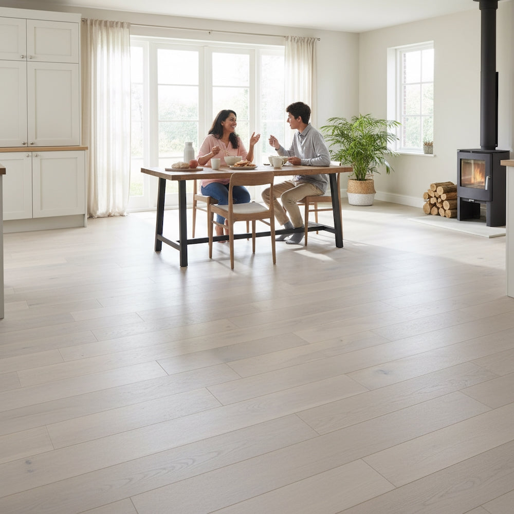 Lusso Carrara Snow Engineered Oak