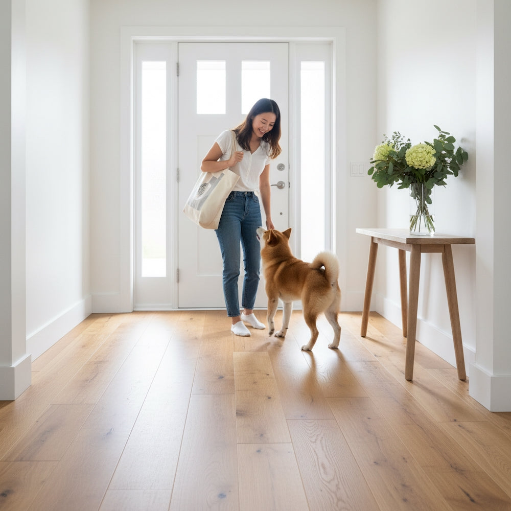 Lusso Catania Golden Handscraped Lacquered Engineered Oak 190mm
