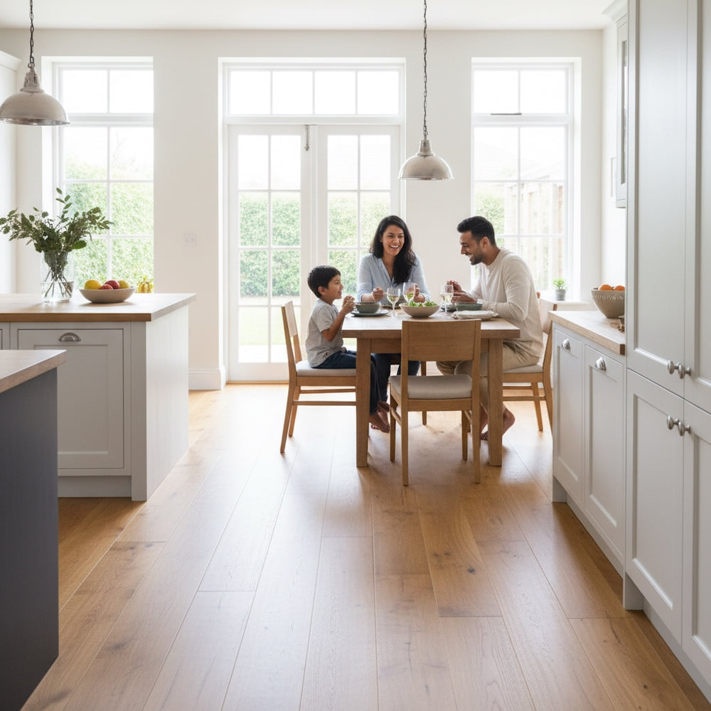 Lusso Catania Golden Handscraped Lacquered Engineered Oak 190mm