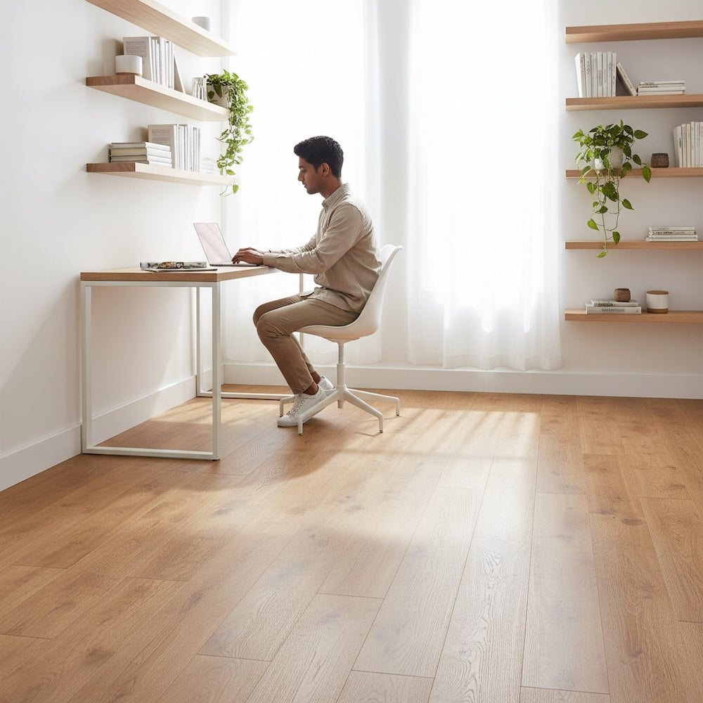 Lusso Catania Smoked Brushed & Lacquered Engineered Oak 190mm