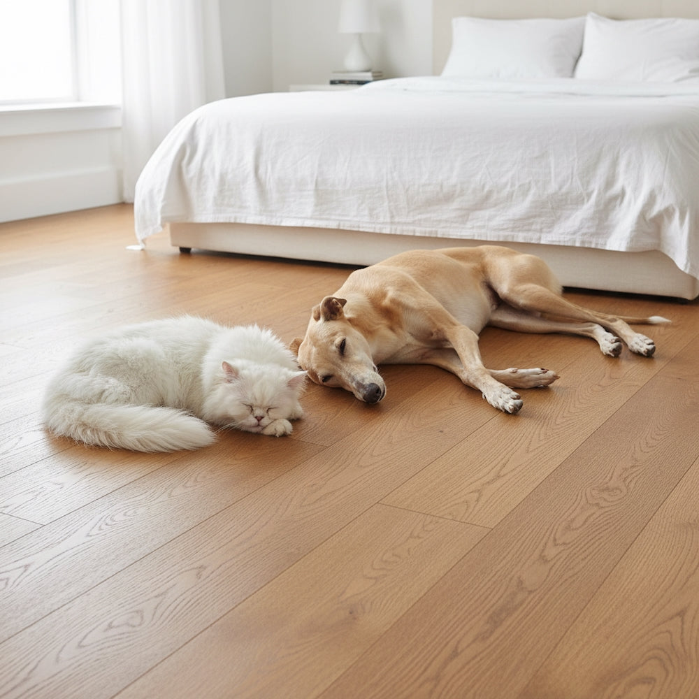 Lusso Catania Smoked Brushed & Lacquered Engineered Oak 190mm