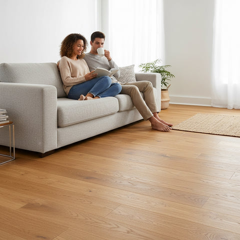Lusso Catania Smoked Brushed & Lacquered Engineered Oak 190mm