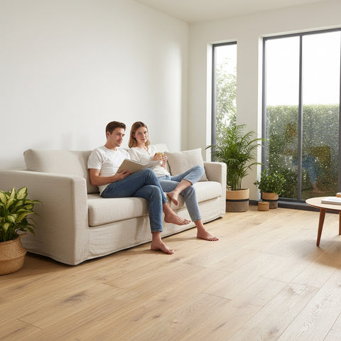 Lusso Catania Smoked White Oiled & Handscraped Engineered Oak 190mm