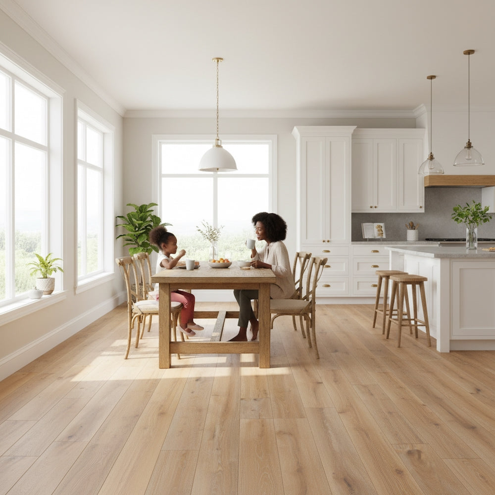 Lusso Catania White Brushed Oiled Engineered Oak 190mm