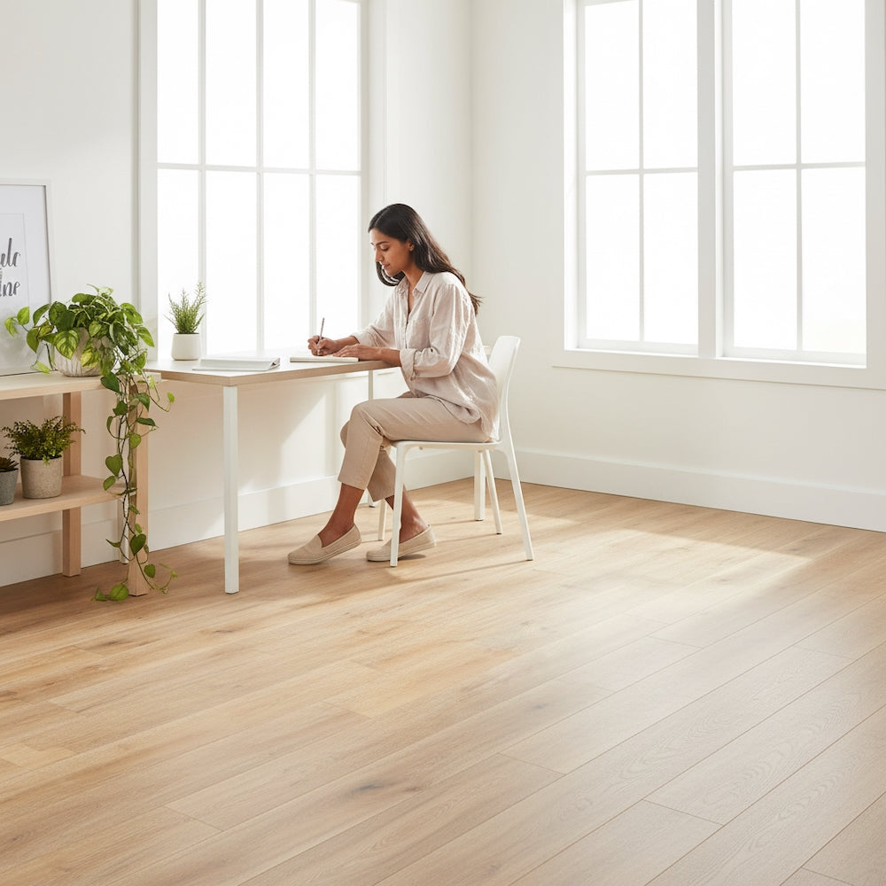 Lusso Catania White Brushed Oiled Engineered Oak 190mm