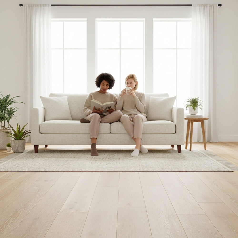 Lusso Catania White Brushed Oiled Engineered Oak 190mm