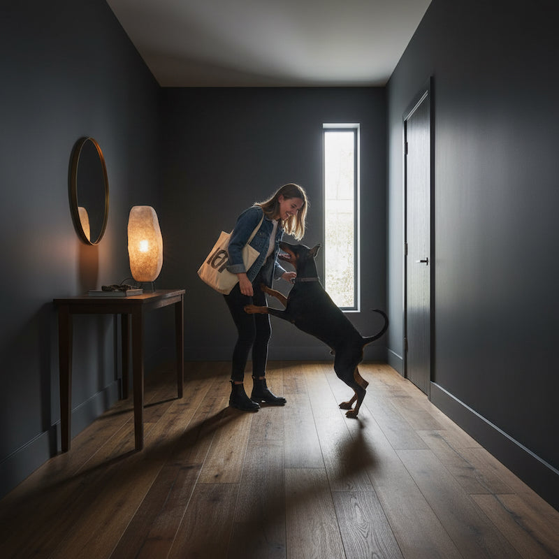 Lusso Como Nero Elegante Dark Smoked Engineered Oak Flooring
