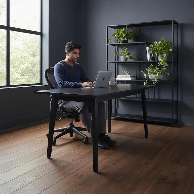 Lusso Como Nero Elegante Dark Smoked Engineered Oak Flooring
