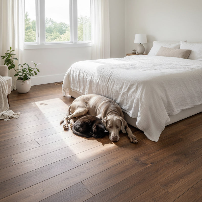 Lusso Como Nero Elegante Dark Smoked Engineered Oak Flooring