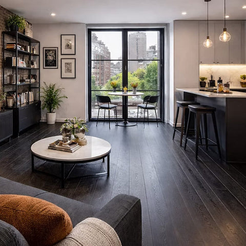 Lusso Como Nero Elegante Engineered Oak Flooring