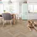 Lusso Flooring Bari Liberty Elm Herringbone Glue Down LVT Vinyl