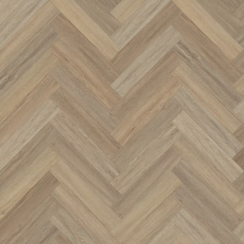 Lusso Bari Liberty Elm Herringbone Glue Down LVT Vinyl Flooring