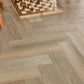 Lusso Bari Liberty Elm Herringbone Glue Down LVT Vinyl Flooring