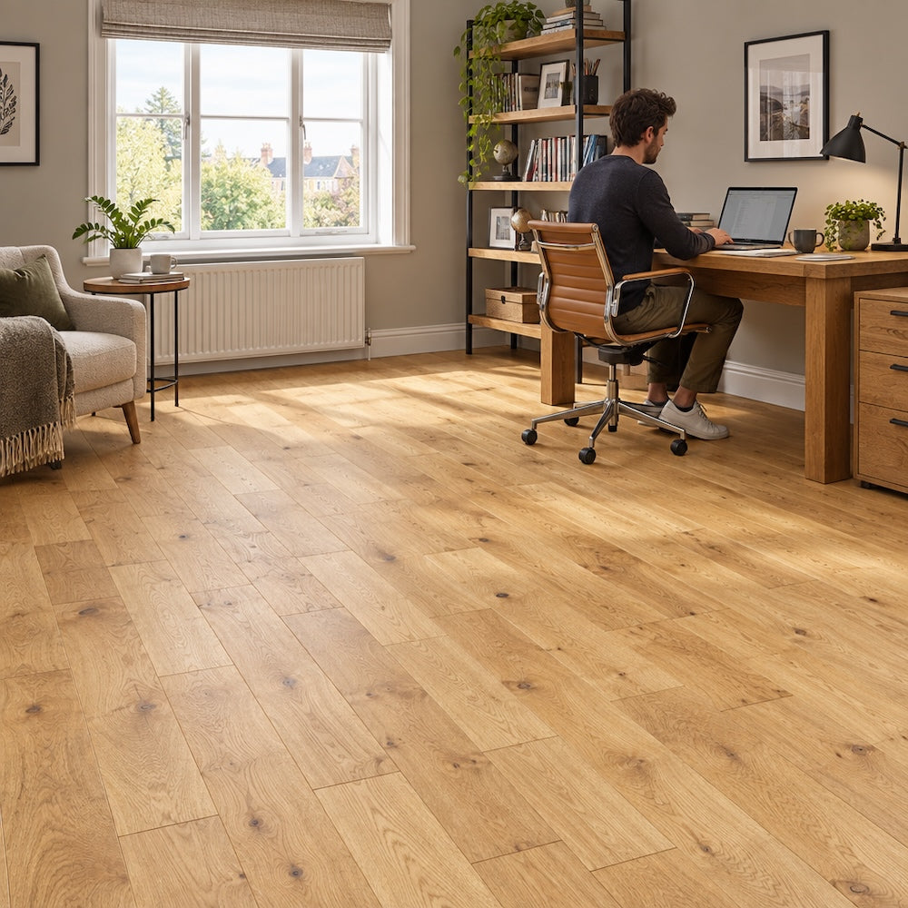 Lusso Flooring Modena Natural Brushed & Oiled Engineered Oak 150mm