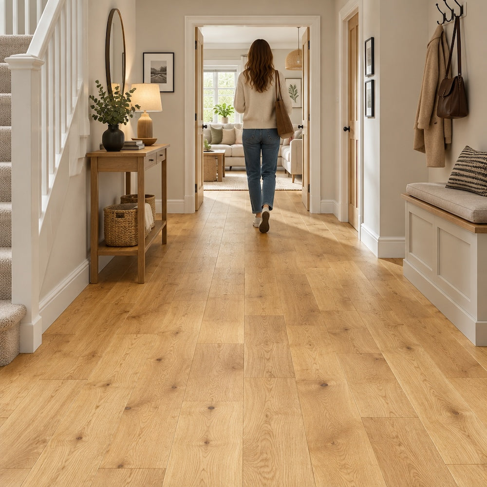 Lusso Flooring Modena Natural Brushed & Oiled Engineered Oak 150mm