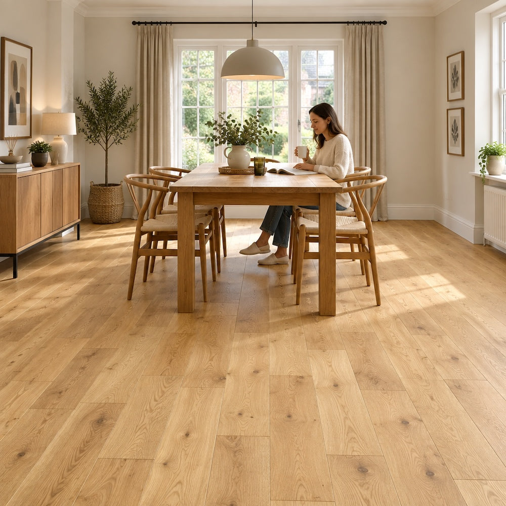 Lusso Flooring Modena Natural Brushed & Oiled Engineered Oak 150mm