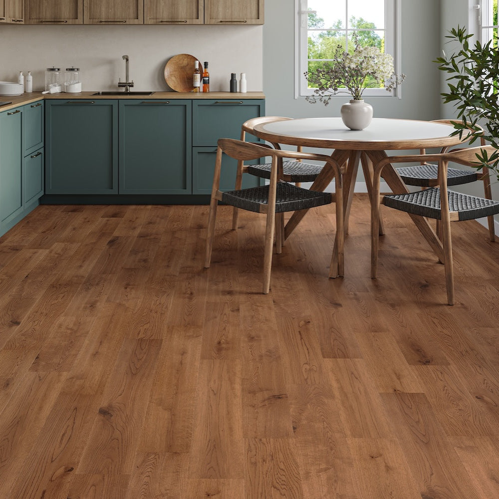 Lusso Florence Golden Handscraped Solid Oak Flooring 150mm