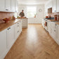 Lusso Flooring Genoa Natural Brushed and Lacquered Rustic Herringbone Solid Oak