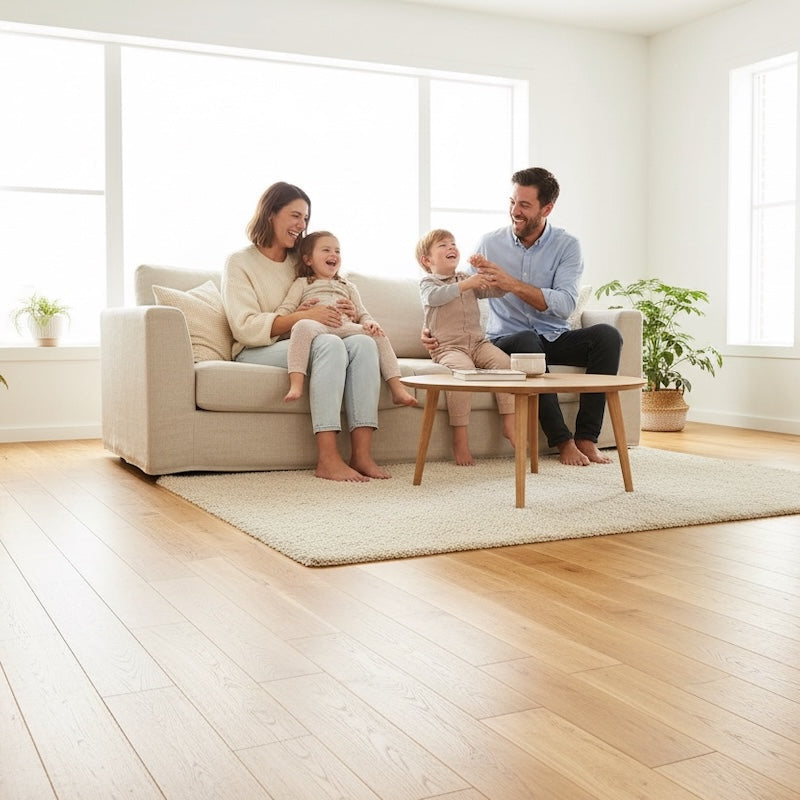 Lusso Modena Brushed & Lacquered Engineered Oak 125mm