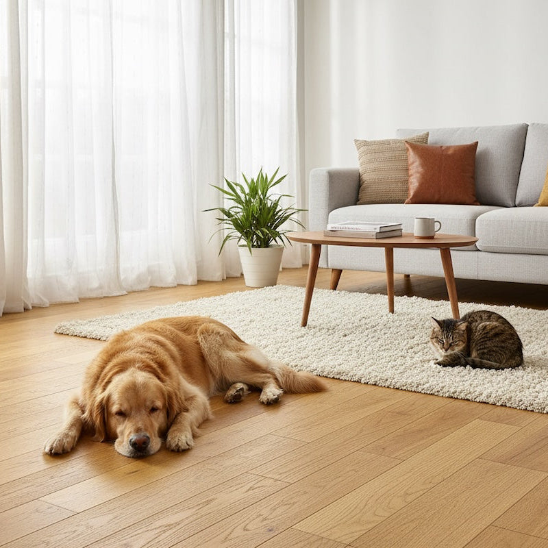 Lusso Modena Golden Brushed & Lacquered Engineered Oak 125mm