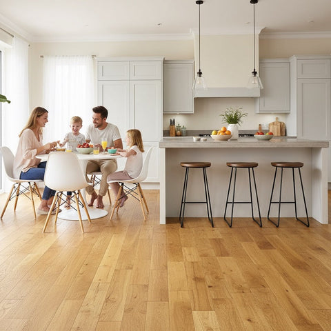 Lusso Modena Golden Brushed & Lacquered Engineered Oak 125mm