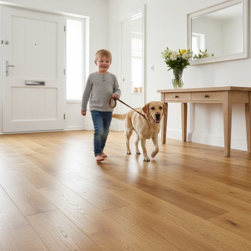 Lusso Modena Golden Engineered Oak 190mm