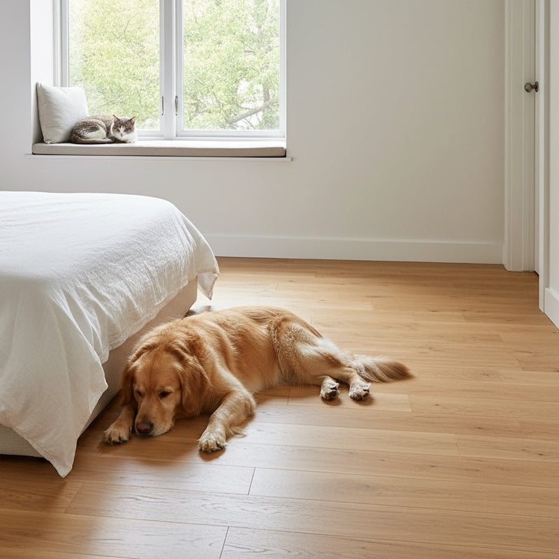 Lusso Modena Natural Brushed & Lacquered Engineered Oak 190mm