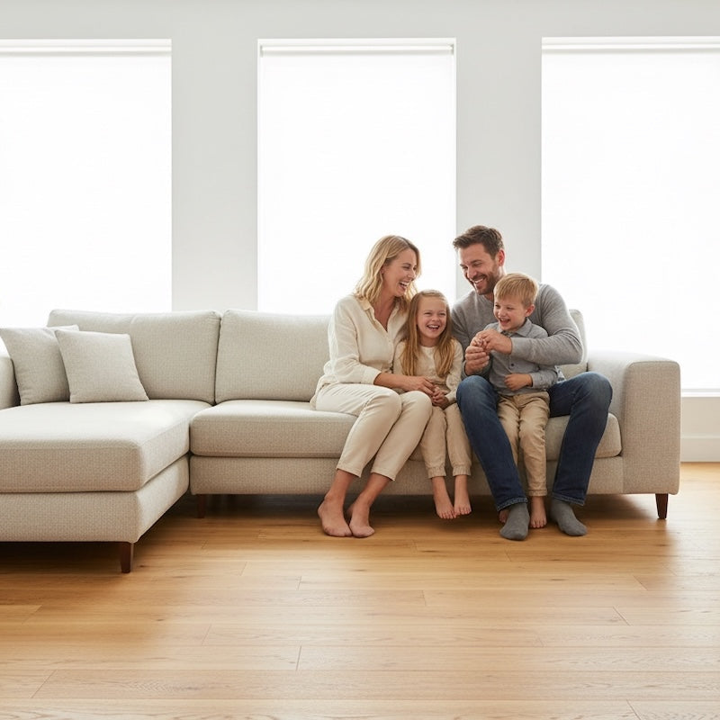 Lusso Modena Natural Brushed & Lacquered Engineered Oak 190mm