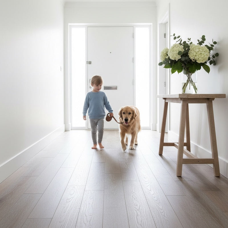 Lusso Modena Smoked Grey Brushed & Oiled Engineered Oak 125mm