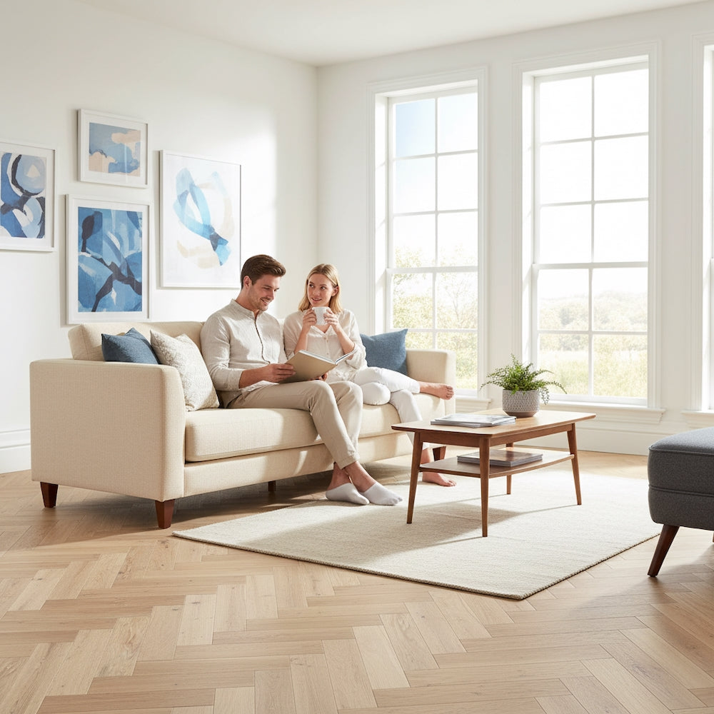 Lusso Novara Herringbone Invisible Engineered Oak